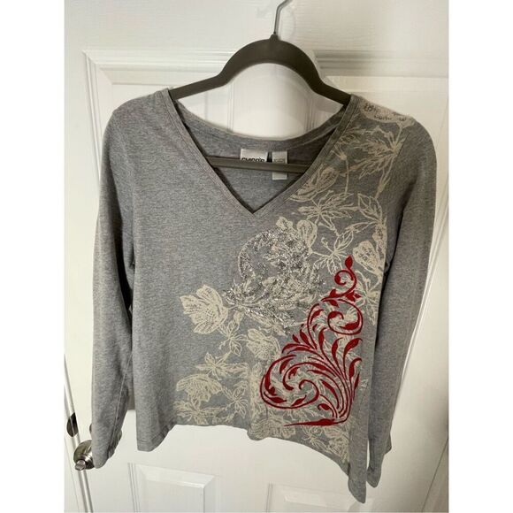 Chico’s women’s bundle lot jacket and blouse size 0 or small - Picture 4 of 12